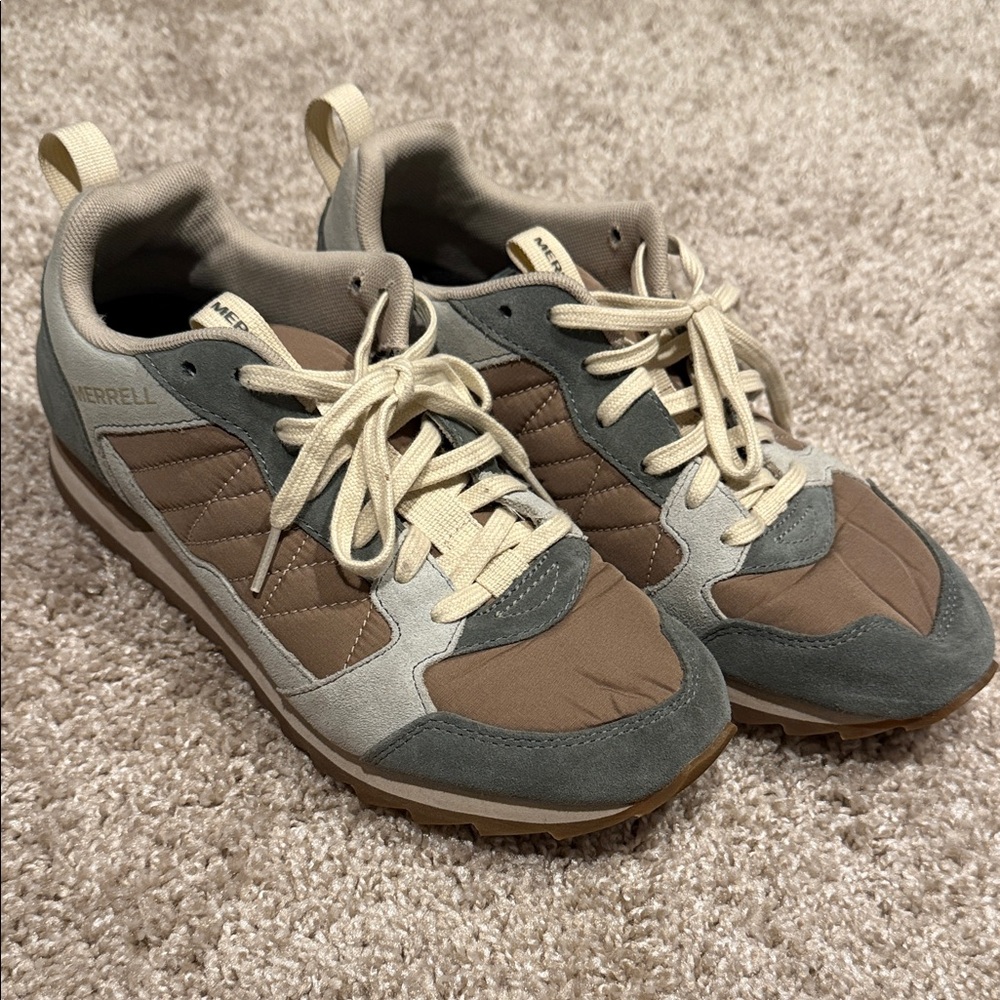 Merrell Men's Brown and Gray Sneakers